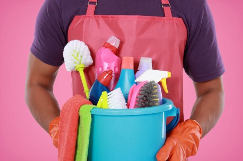 Professional house cleaning team at work in Banyo