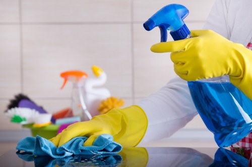 Satisfied homeowner enjoying a clean and organized home